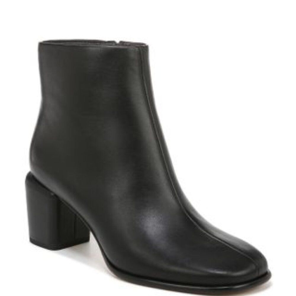 Vince Maggie Leather Ankle Boots Black 10 NWT